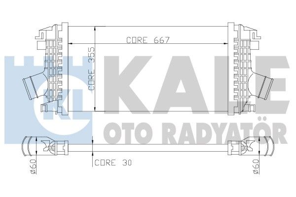 KALE OTO RADYATÖR Välijäähdytin 344900